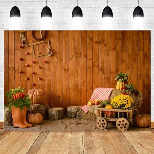 Yeele Autumn Backdrop Photocall Photography Haystack Wood Wall Baby Portrait Photographic Background For Photo Studio Photozone