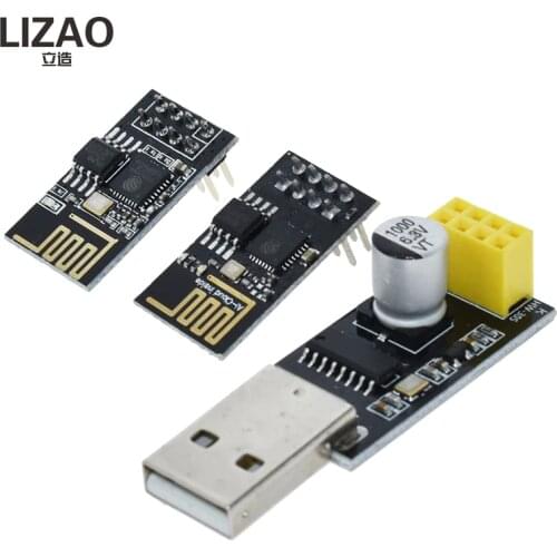 ESP01 ESP8266 Programmer Adapter UART GPIO0 ESP-01 Adaptater ESP8266 CH340G USB to Serial Wireless Wifi Developent Board Module