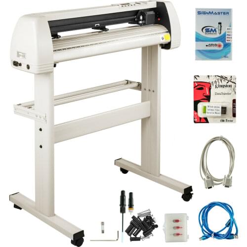 Cutting plotter 720mm new foil plotter vinyl cutter with SignMaster white stand