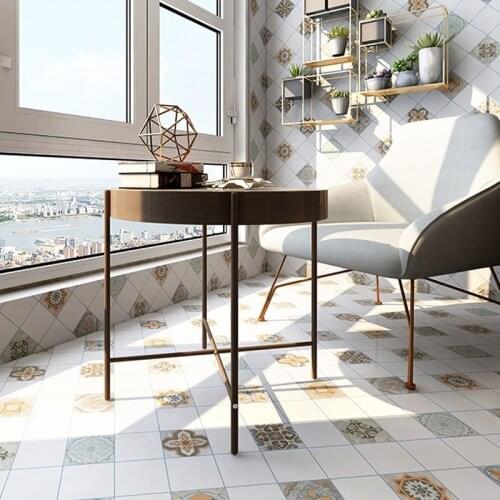 Cupboard Kitchen Oil-proof PVC Self Adhesive Stickers Bathroom Floor Tiles Waterproof Wallpaper Vinyl Mosaic Pattern Wall Sticke
