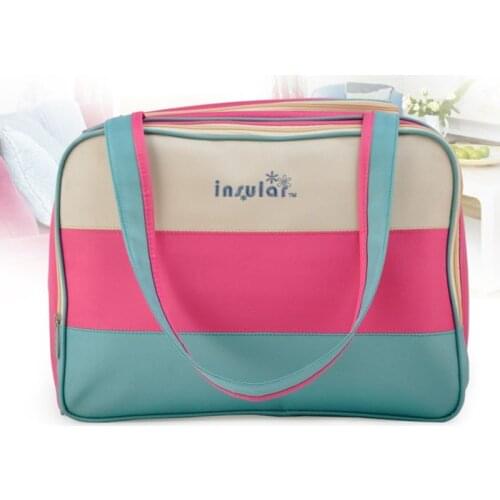 Colorful Stripe Diaper Bag Multifunctional Waterproof Baby Care Nappy Mummy Bag Mother Shoulder Tote Stroller Bags