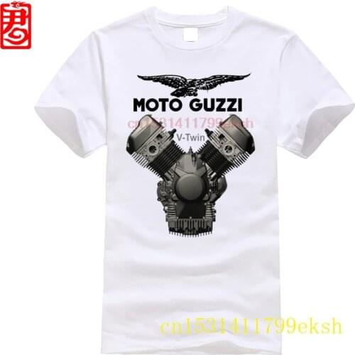 Moto Guzzi Motorcycle Biker Vintage Retro V-Twin Illustration Sizes S to 5XL
