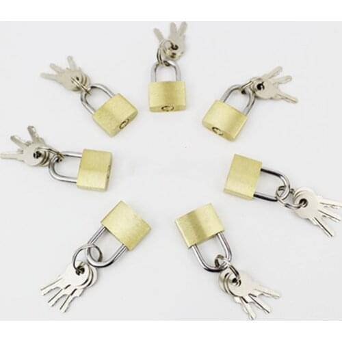 1pc New Fashion 20mm Small Copper Lock Luggage Case Padlock Box Case Lock Mini Locks Lovers Lock Home Improvement Hardware