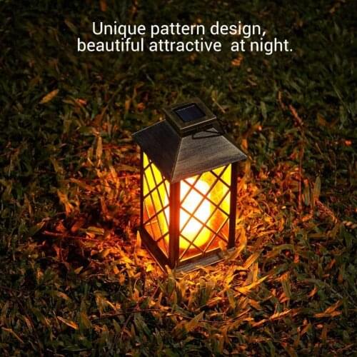 1 Pcs Traditional Style Solar Lamps Outdoor IP55 Waterproof LED Candle Solar Lantern Garden Yard Decorative Lamp Outdoor Lightin