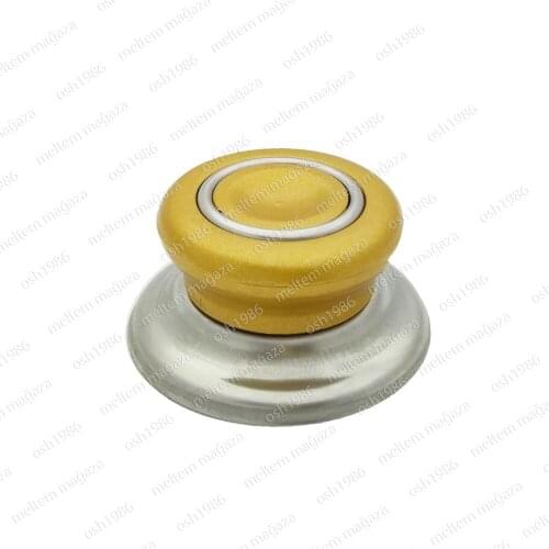 1 PCS Universal Replacement Cookware Kitchen Accessory Knob Screw Handle Pan Hand Grip Handle Cover Yellow HT-TT0002-13