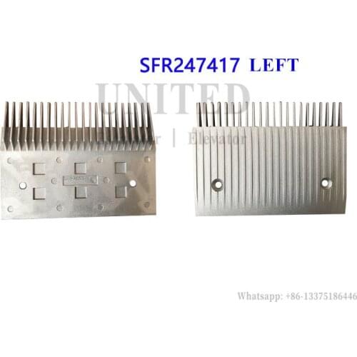 Escalator Aluminum Comb Plate SFR247417 DAW-A305004N L205mm W154mm Hole Space 145mm 22Teeth LEFT