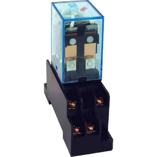 Relais LY2 LY2NJ (5pc) JQX-13F high quality HH62P mini rele 12v 24v dc 220v ac 10a electronic micro relay with socket base