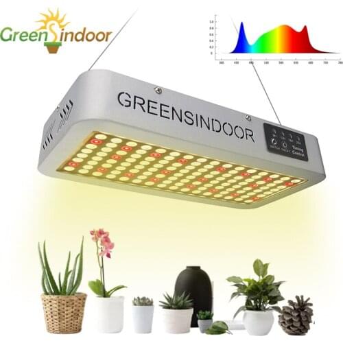 Greensindoor LED Grow Light 3000W Full Spectrum Phytolamp For Plants Timer Phyto Lamp For Hydroponic Tent Flower Herbs Veg Bloom