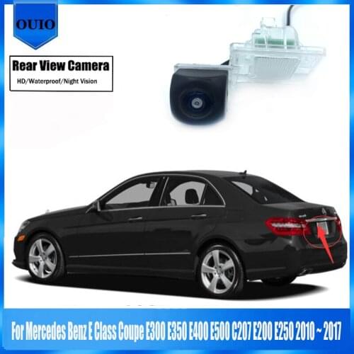 HD Rear View Camera For Mercedes Benz E Class Coupe E300 E350 E400 E500 C207 E200 E250 2010 ~ 2017 Reverse BackUp Parking Camera