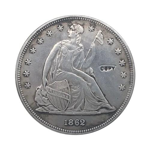 1862 Seated Liberty Dollar COINS COPY