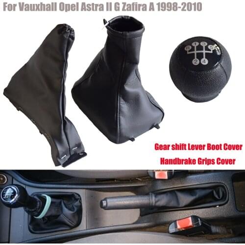 Gear Shift Knob Gaiter Boot Case Collar Parking Handbrake Cover For Vauxhall/Opel Astra II G 1998 1999 2000 2001 2002 2003-2010