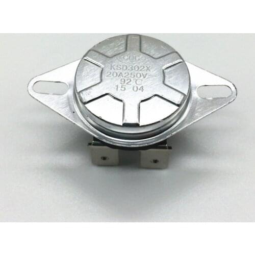 KSD302 Snap-type thermostat/kick temperature switch,4- feet automatic reset 92 celsius degree