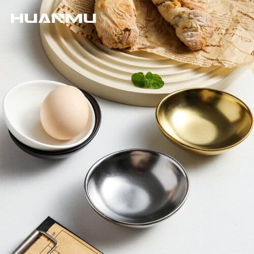 Lovely Creative Ingot Bowl Egg-Shaped Ceramic Food Dish Soy Sauce Vinegar Dish Hot Pot Dipping Sauce Small Dish Snack Bowl