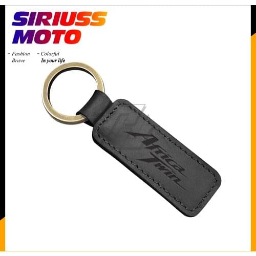 Motorcycle Keychain Cowhide Retro Key Ring Case for Honda Africa Twin Key