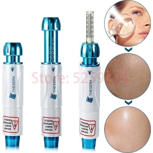 0.5ml Hyaluronic Injection Pen Kit Massage Atomizer Pen High Pressure Acid Micro Guns Anti Wrinkle face Lip Lifting Non Needle