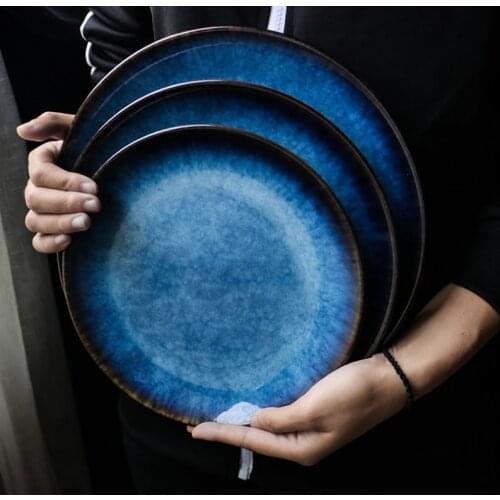 Nordic Ceramic Food Plate Cake Tray Dinnerware Art Home Dinner Set Irregular Dishes Salad Bowl Big Plates pratos de jantar