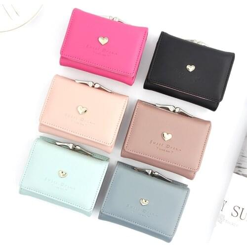 New Womens Wallet Short Cartoon Cute Zero Wallet Coin Purses Bag Girl Small Lady Wallet Cardholder
