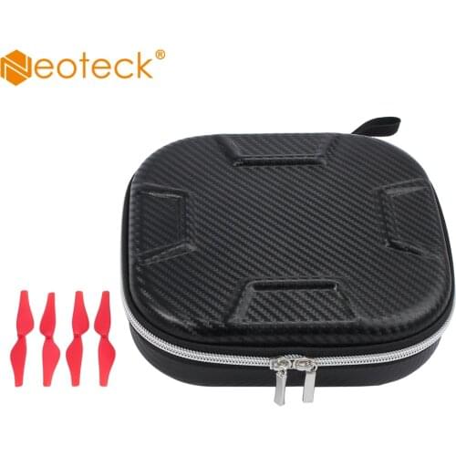 Neoteck Portable Handheld Waterproof PU Leather Carrying Case + Quick Release Propellers For DJI Tello Drone