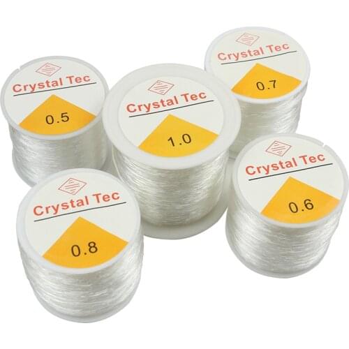 0.5-1mm Transparent Elastic Crystal Line Beading Cord String Wire Thread For Jewelry Making DIY Necklace Bracelet Accessories