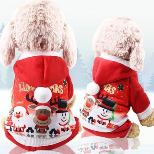 Christmas Dog Clothes Fasion Dog Jacket Costume Puppy Coat Cheap Pet Clothing Winter Outfit for Chihuahua Small Dogs Accessories
