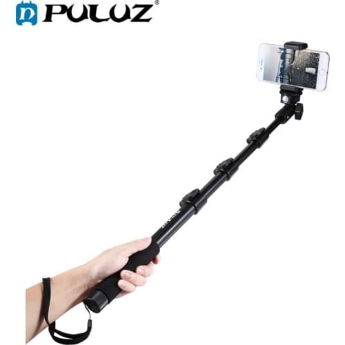 PULUZ Selfie Stick For GoPro Hero6 Extendable Adjustable Handheld Stick Monopod For Smartphone Length 40-120cm