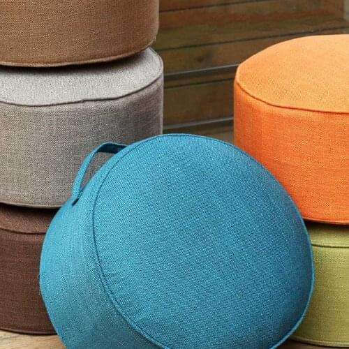 Detachable Round Kids Sitting Stools Tatami Cushions Washable Bedroom Living Room Chair Pad