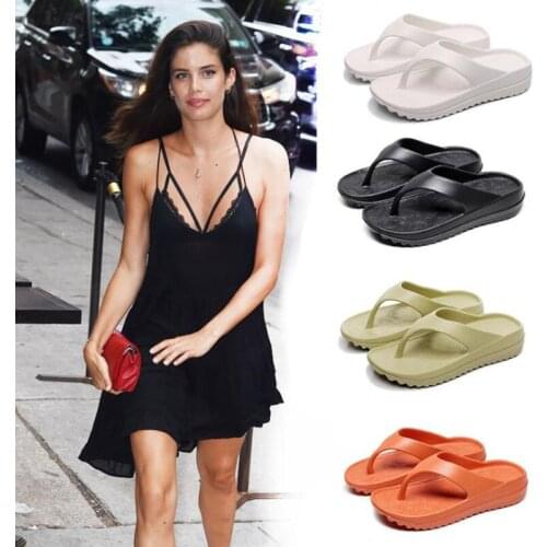 COSMAGIC New Soft EVA Flip Flops Women Light Massage House Outside Solid Men Platform Non-slip Slippers Shoe