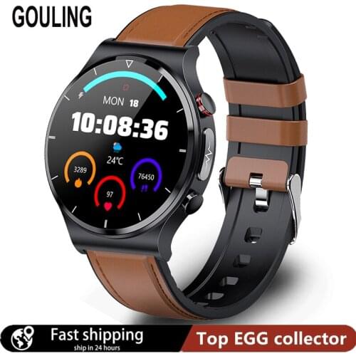 2021 New Men Smart Watch ECG+PPG Body Temperature Blood Pressure Heart Rate Band Wireless Charger Sport Waterproof Smartwatch