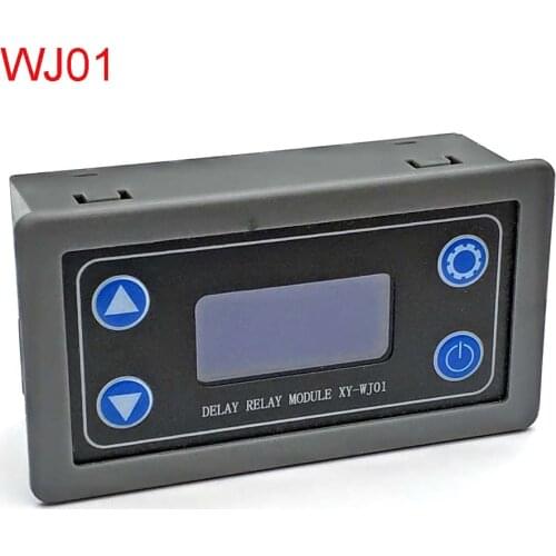 WJ01 DC12V LED Digital Time Delay Relay Module Programmable Timer Relay Control Switch Timing Trigger Cycle with Case for Indoor