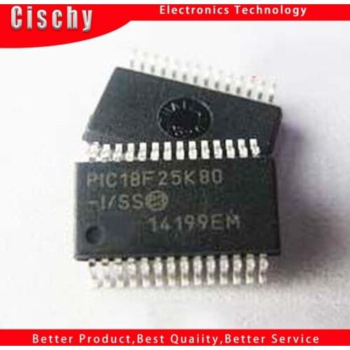 5pcs/lot PIC18F25K80 PIC18F25K80-I/SS SSOP28 In Stock