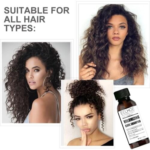 50ml Curly Hair Shampoo Moisturizing Prevent Hair Loss Gentle Formula Hair Cleaning Anti-hair Loss Shampoo Shiny Hair Care TSLM2
