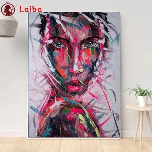 DIY diamond painting Modern Colorful Art Graffiti Women cross stitch diamond full mosaic diamond embroidery