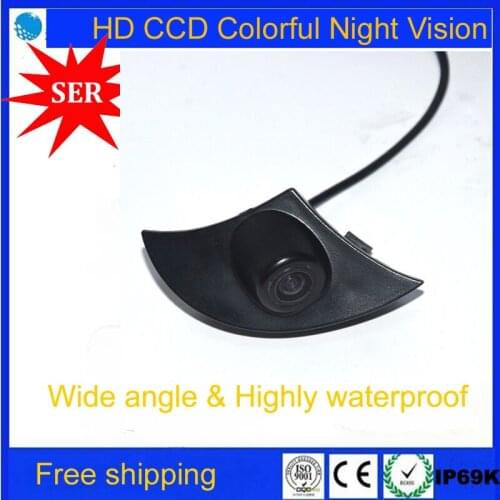 FreeShip CCD Car Front View vehicle Logo Camera for Toyota series Toyota Prado Highlander Land Cruiser installed in the car logo
