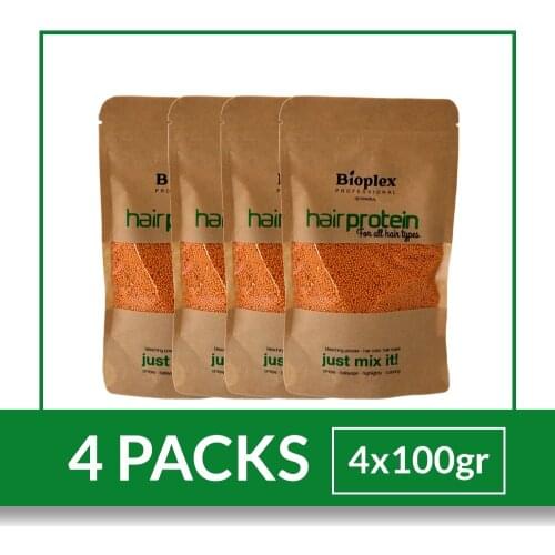 Bioplex Hair Protein Treatment- (4 Packs) - For Ombre Balayage Highlights Hair Color and Hair Treatment 100 gr- FREE SHIPPING