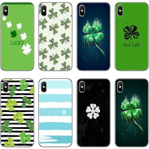 Four Leaf Clover Accessories Phone Case For Huawei P20 P30 P40 Pro P10 P9 Lite Y5 Y6 Y7 Y9 P Smart Plus 2018 2019