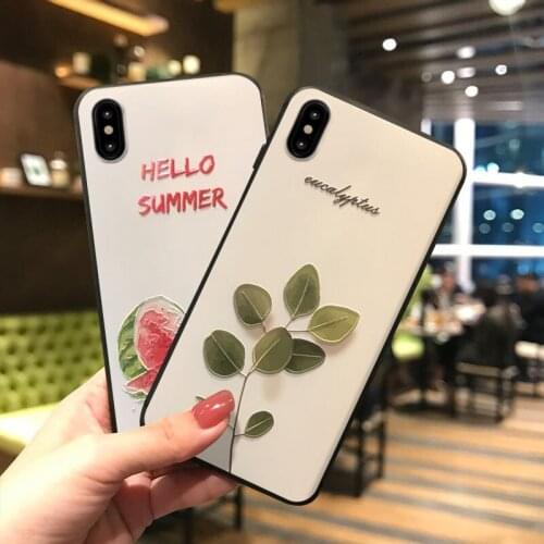 Cute 3D Emboss Phone Case For Xiaomi Redmi Note 7 8 9 Pro 8T 7A 8A Mi 10 9 8 Lite 9T CC9 CC9e Soft Back Covers Juice Fundas