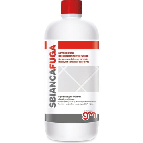 Gm SBIANCAFUGA, Detergente in formula concentrata ideale per la pulizia delle fughe di pavimenti e rivestimenti. Rimuove sporco