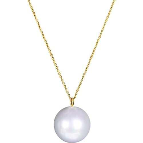 HOWAWAY Elegant Pearl Necklace Pendant Simple Chain Choker Women Necklace Sweet Girls Jewelry Party Gifts