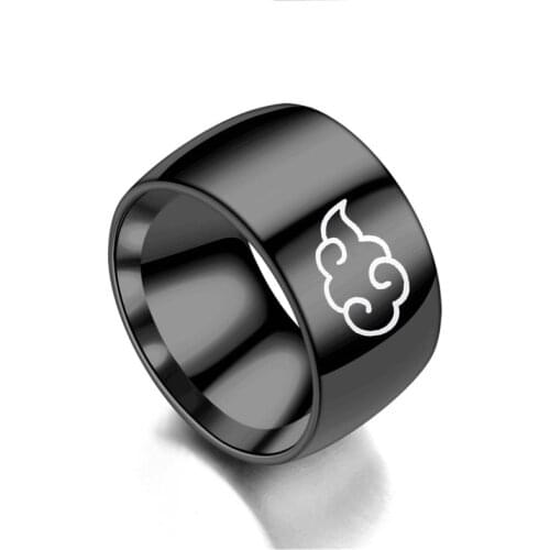 Anime Cosplay Cloud Rings Japanese Style Animation Cosplay Ring Stainless Steel Jewelry Titanium Steel Mens Rings