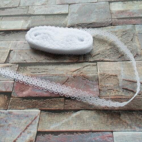 Beautiful Hot 10 yards 15mm Width White Lace Ribbon Lace embroidery DIY Decoration For Clothes Sewing Accessories