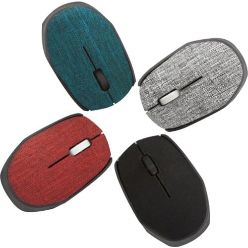 Creative Linen Art Office Mouse USB Wireless Battery Optical Mouse