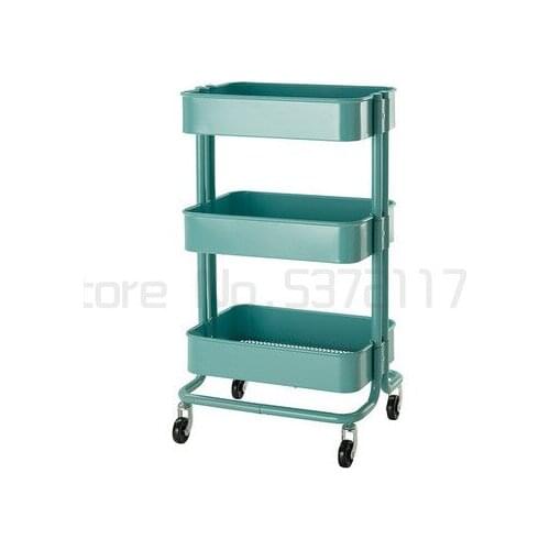 Kitchen storage rack sorting storage rack trolley trolley trolley bathroom storage rack carbon steel coffin stable