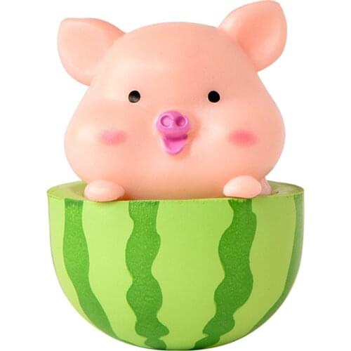 Cute Piggy Micro Landscape Ornament Multipurpose Mini Animals Figurines for Home Garden Decoration JDH88