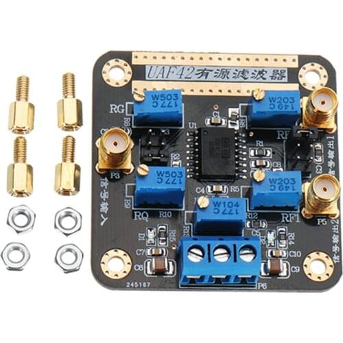 Taidacent UAF42 Universal Active Filter Module High Pass Low Pass Band Pass Filtering Tunable Active Band Pass Filter Module