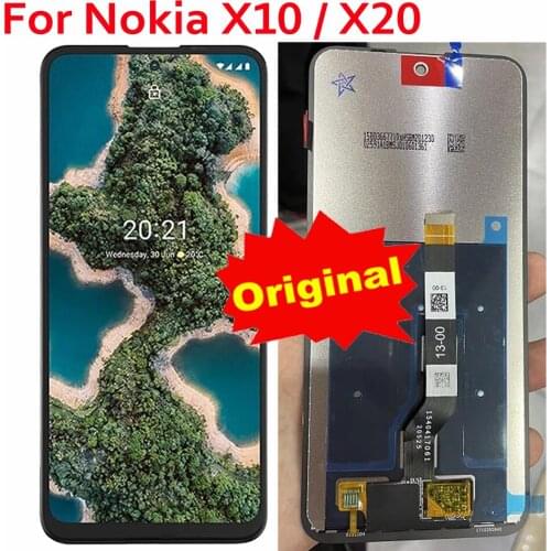 Original Best For Nokia X20 TA-1341 TA-1344 Sensor LCD Display Touch Screen Digitizer Assembly Glass Panel Phone Pantalla Parts
