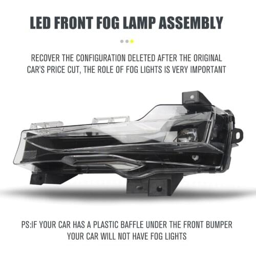 For 2017-2020 Tesla Model 3 Front Fog Lights LED Assembly Exterior Functional Accessories Upgrading Of Stroble Driving Lamp