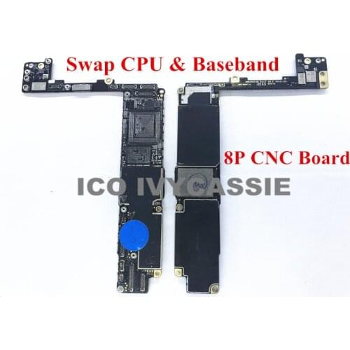 For iPhone 8P 8 plus CNC Board Drilled With CPU Baseband 64GB 256G iCloud Locked Motherboard Remove CPU Baseband Swap Mainboard