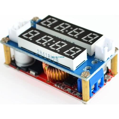 10PCS/LOT 5A Adjustable Power CC/CV Step-down Charge Module LED Driver Voltmeter Ammeter Constant current constant voltage