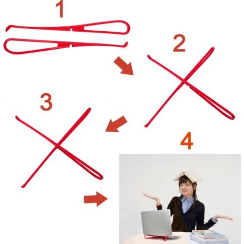 Portable Folding Simple Notebook Stand Holder Laptop Non-Slip Heat Dissipation Bracket X-Type Cooling Rack PC Stand Accessories