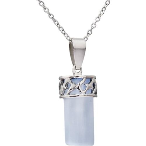 Beautiful Jewelry Necklace Romantic Glass Pendant PlotGradientColor Magical Crystal Pendant Necklace For Lovely Girls Gift